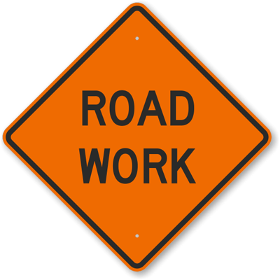 Road Work Sign