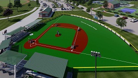 Miracle League Tyler Baseball Field Rendering