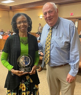 Employee Wilma Ray and Tax Assessor Collector Gary Barber