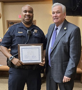 Deputy Michael Johnson and Sheriff Larry Smith